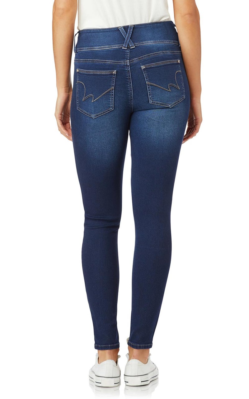 Wallflower Women's Juniors InstaSoft High-Rise Sassy Skinny Jeans (Standard and Plus), Riverton, 17 - Image 2